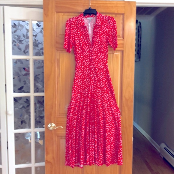 ASOS Dresses & Skirts - ASOS Dress Red and White ,Drop waist,above ankle.